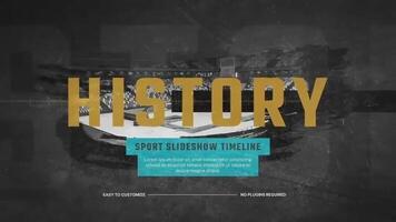 Sport History Slideshow motion_graphic