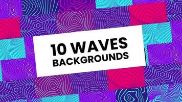 Colorful Waves Backgrounds motion_graphic
