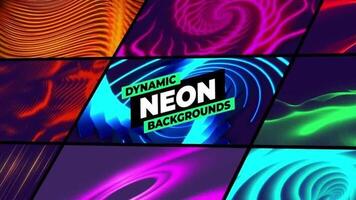 Dynamic Neon Backgrounds motion_graphic